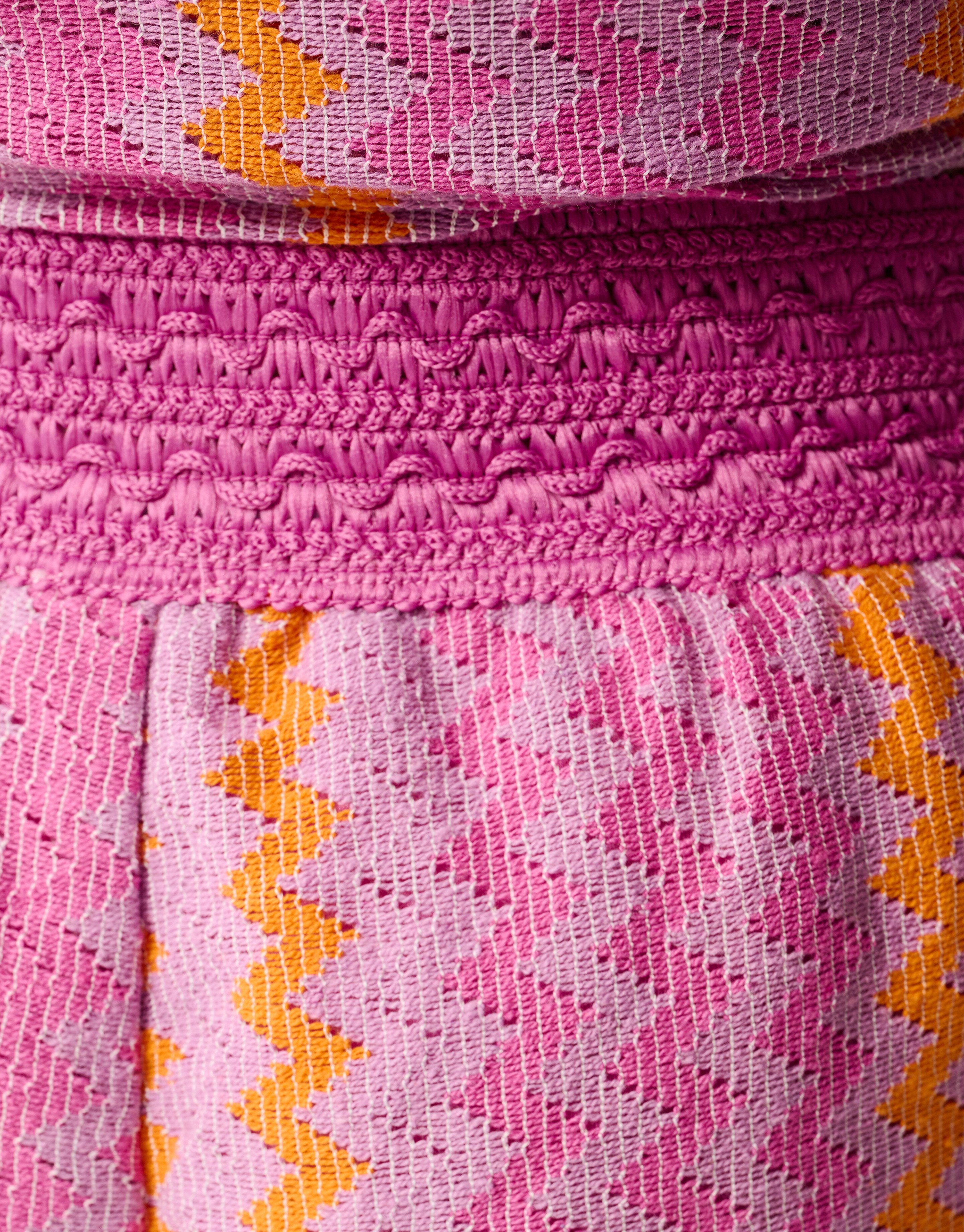 Zickzack gehäkelt kurz lila SHOEBY GIRLS