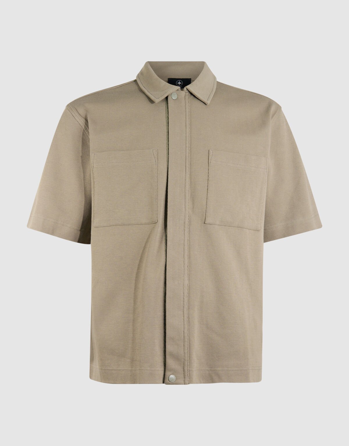 Struktur Zipper Overshirt Khaki SHOEBY MEN