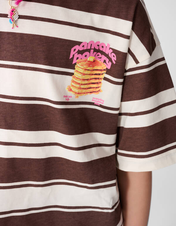 Pancake Bakery Artwork T-Shirt Braun SHOEBY GIRLS