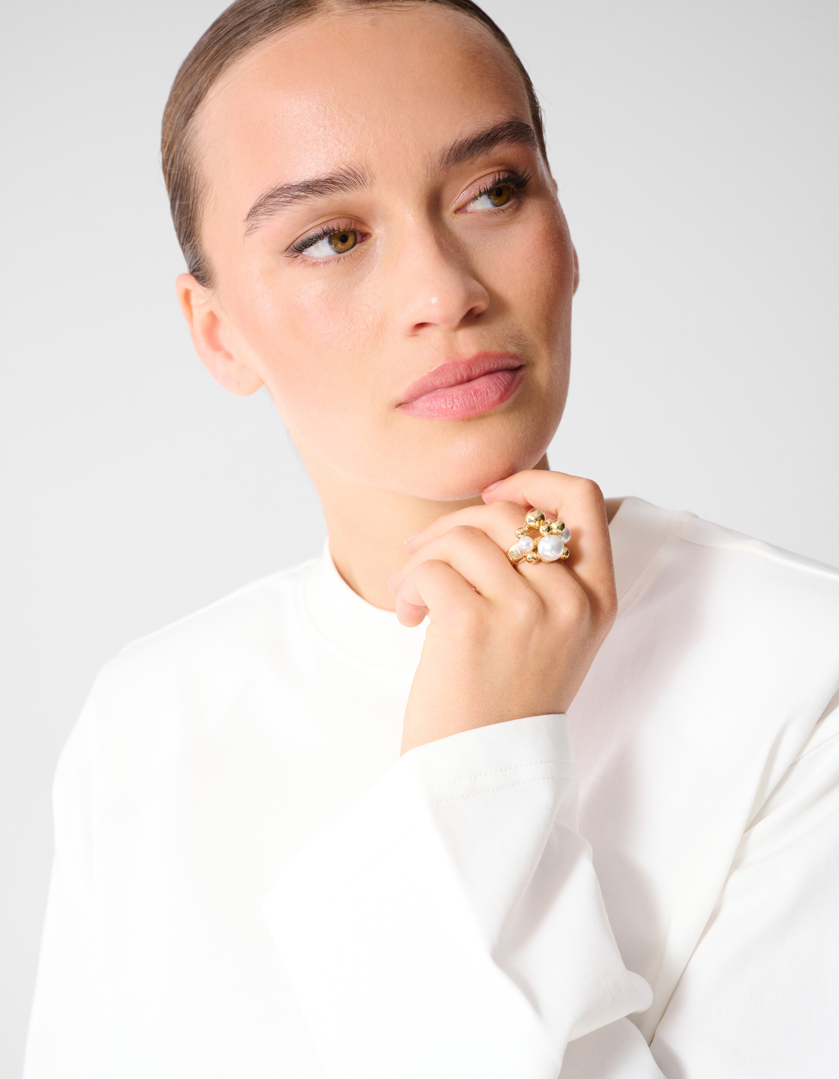 Perlenring Gold SHOEBY ACCESSOIRES
