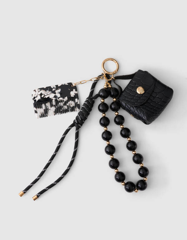 Mini Bag Taschenanh&auml;nger Schwarz SHOEBY ACCESSOIRES