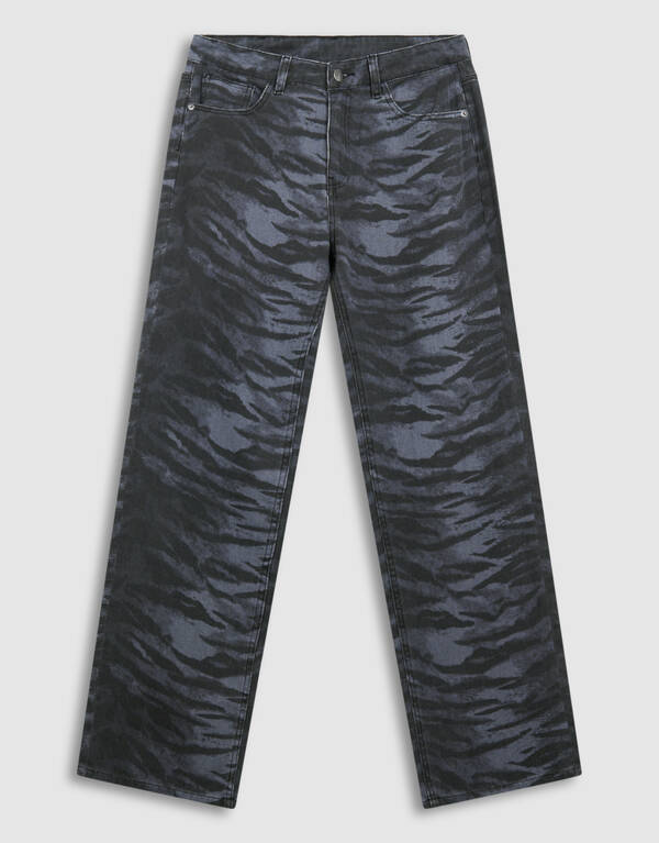 Tiger Wide Leg Fit Jeans Dunkelgrau SHOEBY WOMEN