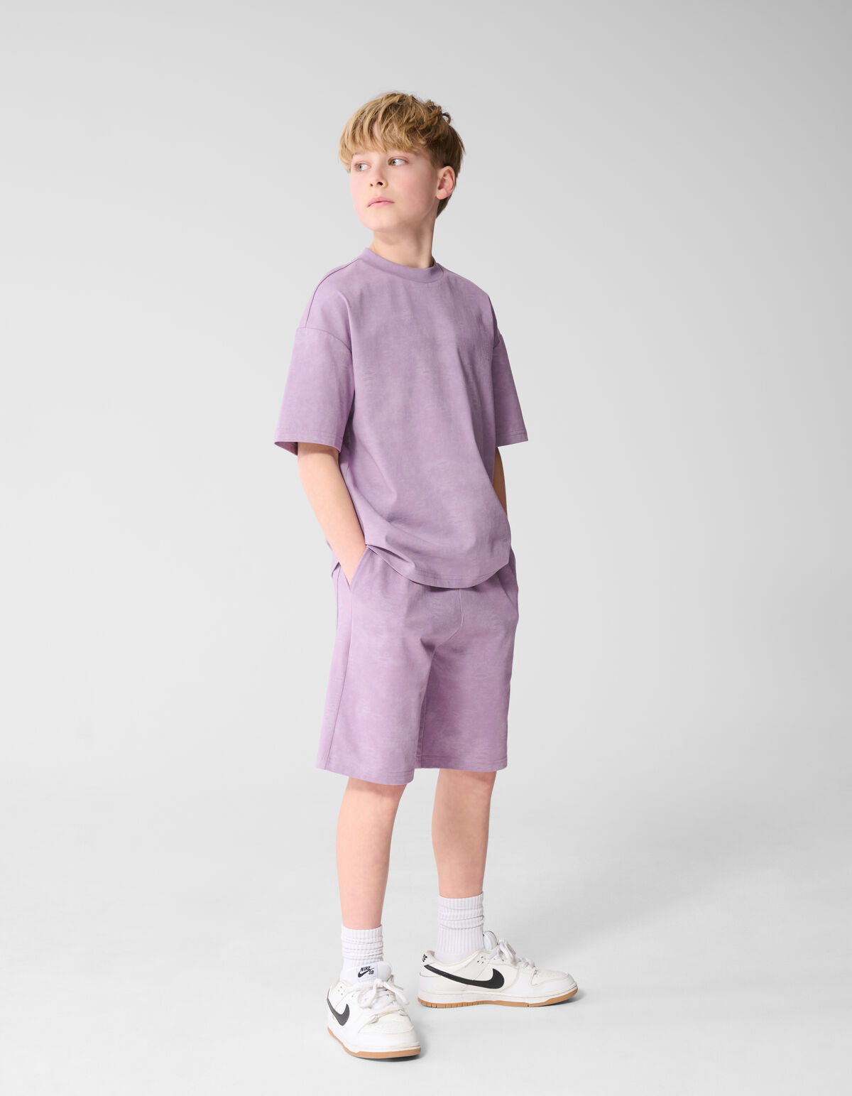 Oversized Washed Label T-Shirt Helllila SHOEBY BOYS