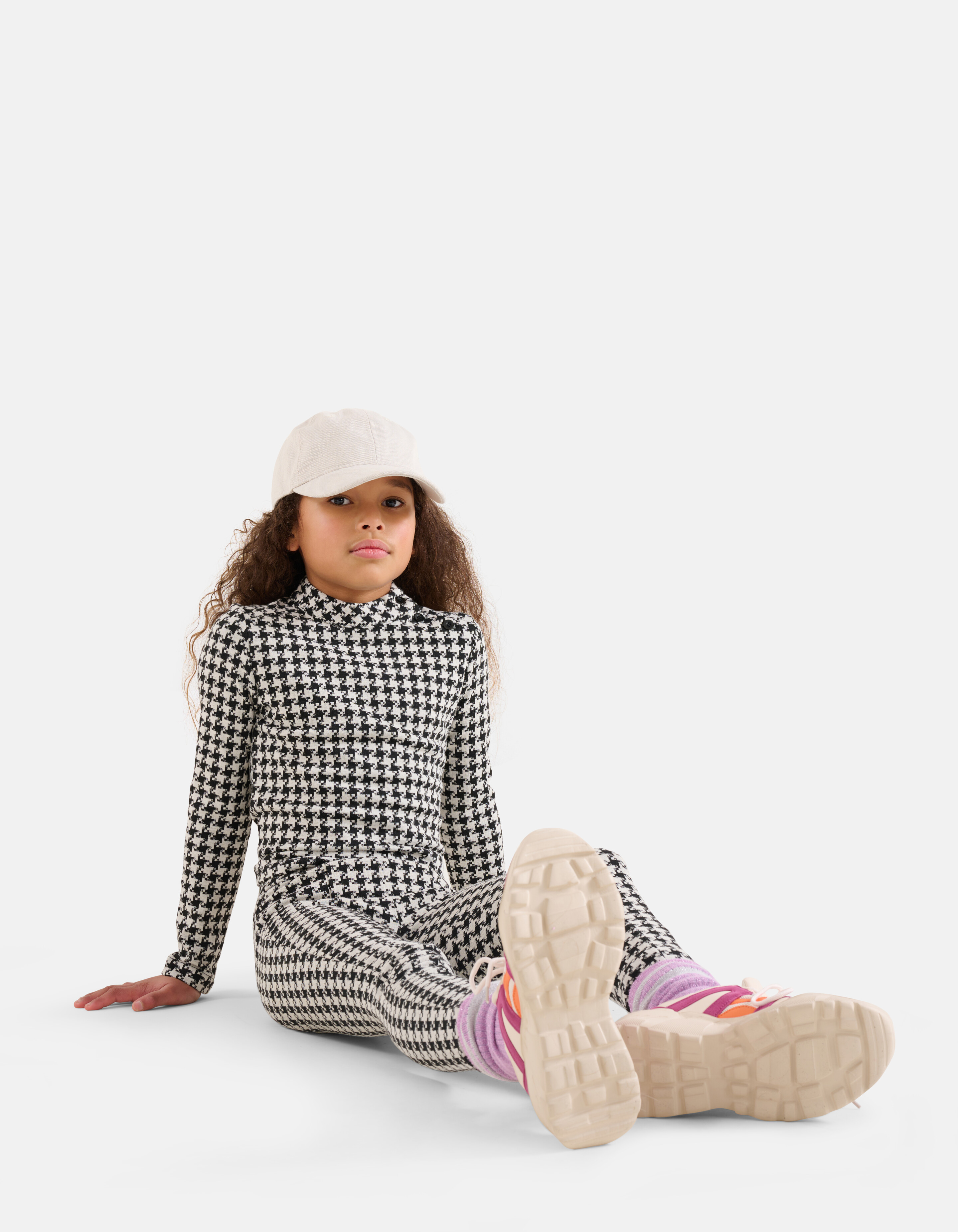 Top mit Pied de Poule-Druck SHOEBY GIRLS