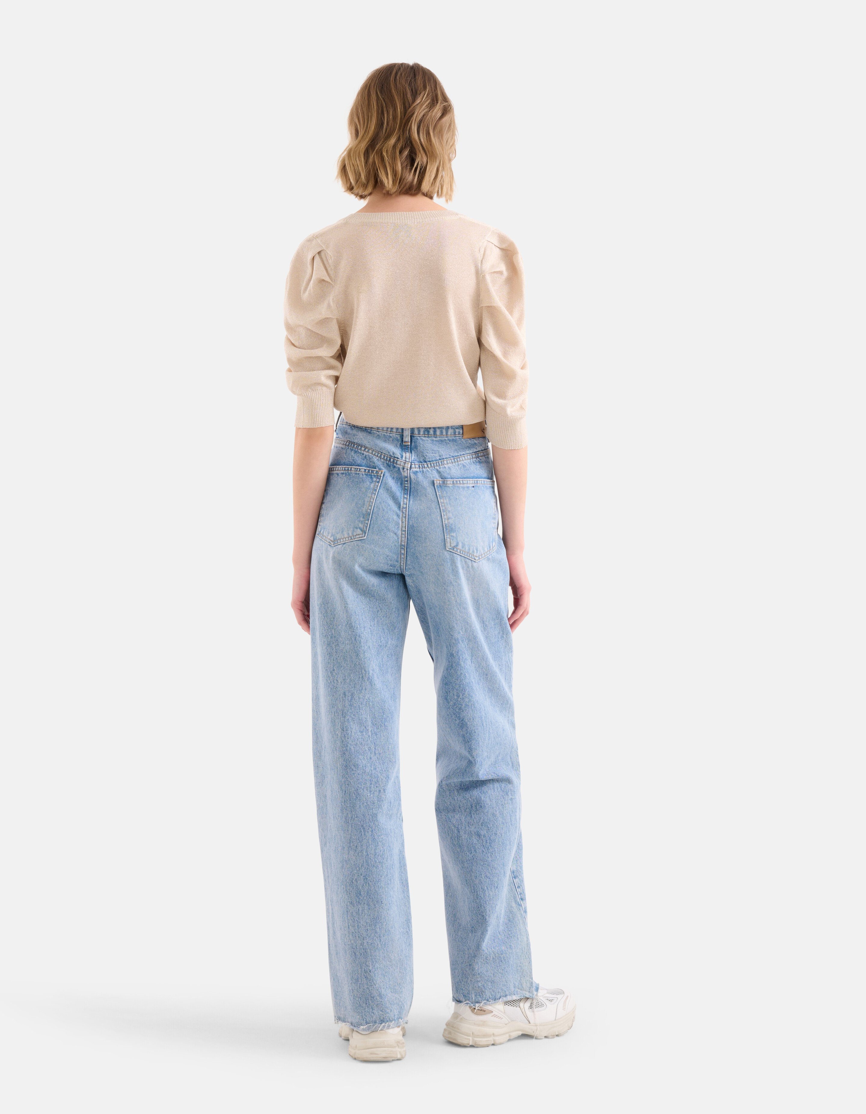 Glitzer-Pullover Beige SHOEBY WOMEN