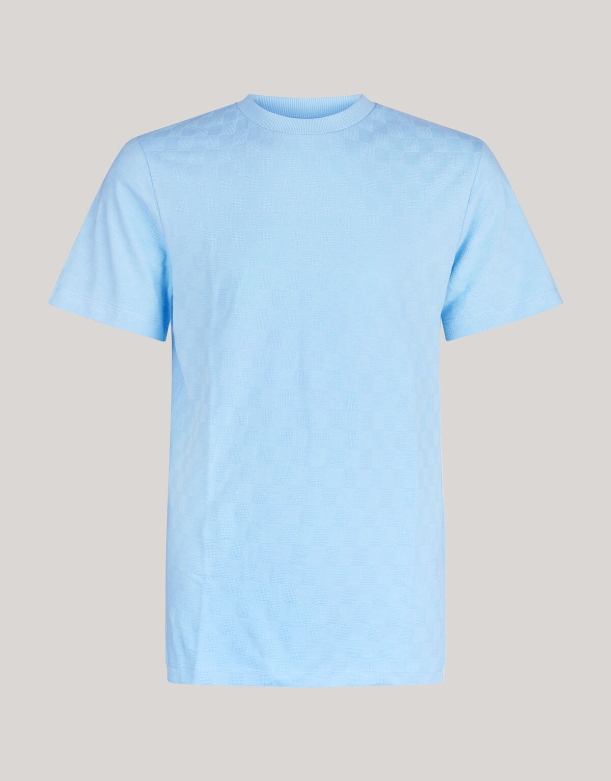 Block Textur T-shirt Hellblau SHOEBY MEN