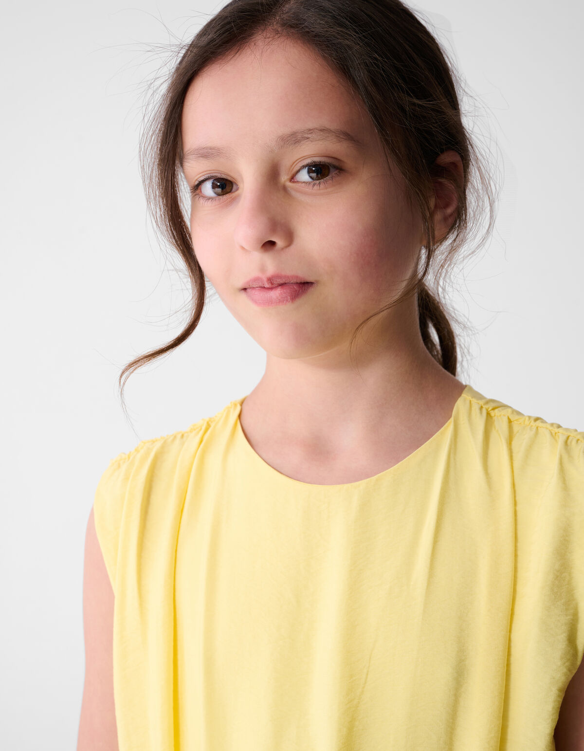 Smock Mini Kleid Hellgelb SHOEBY GIRLS