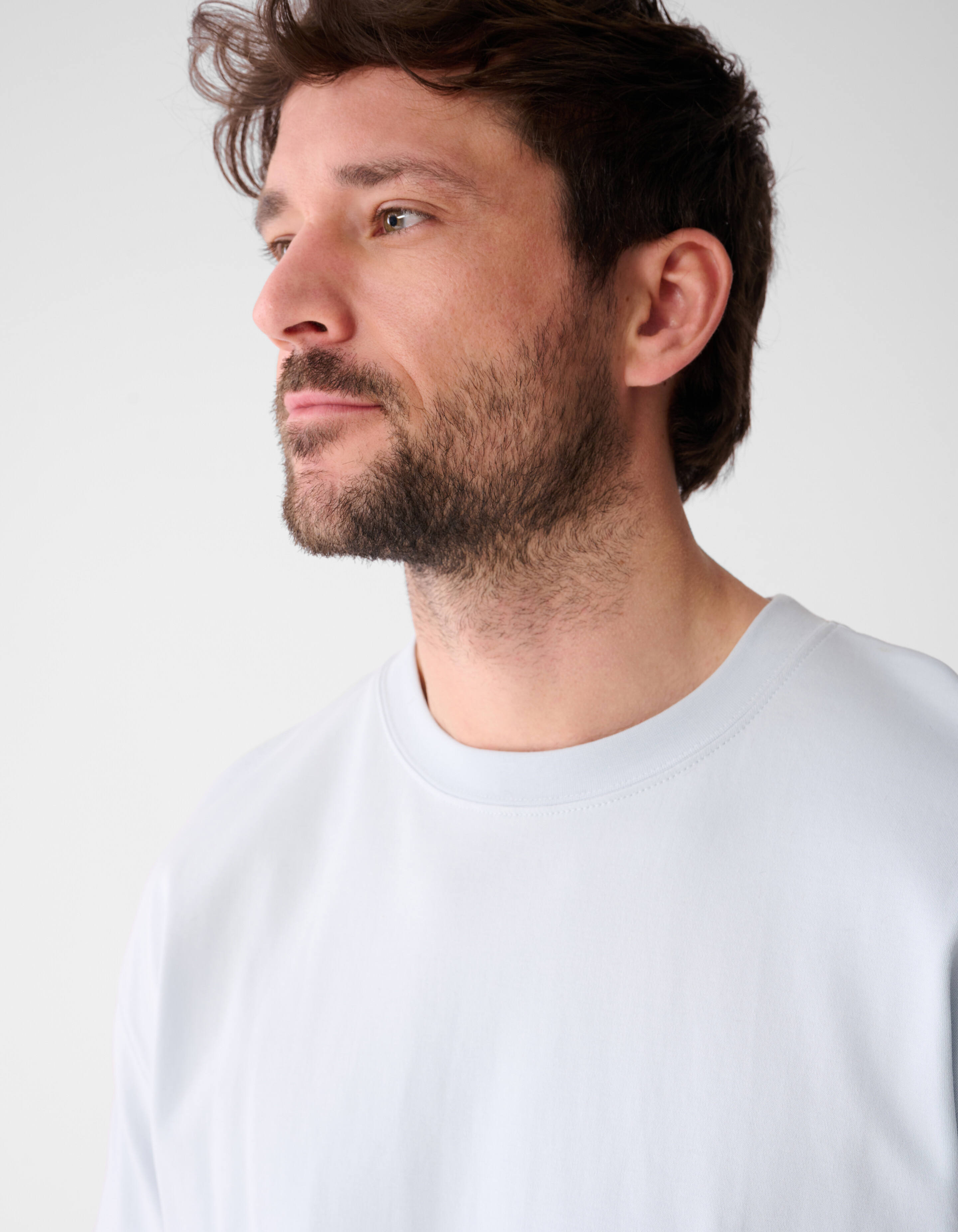 Cuffed Logo T-Shirt Hellblau SHOEBY MEN