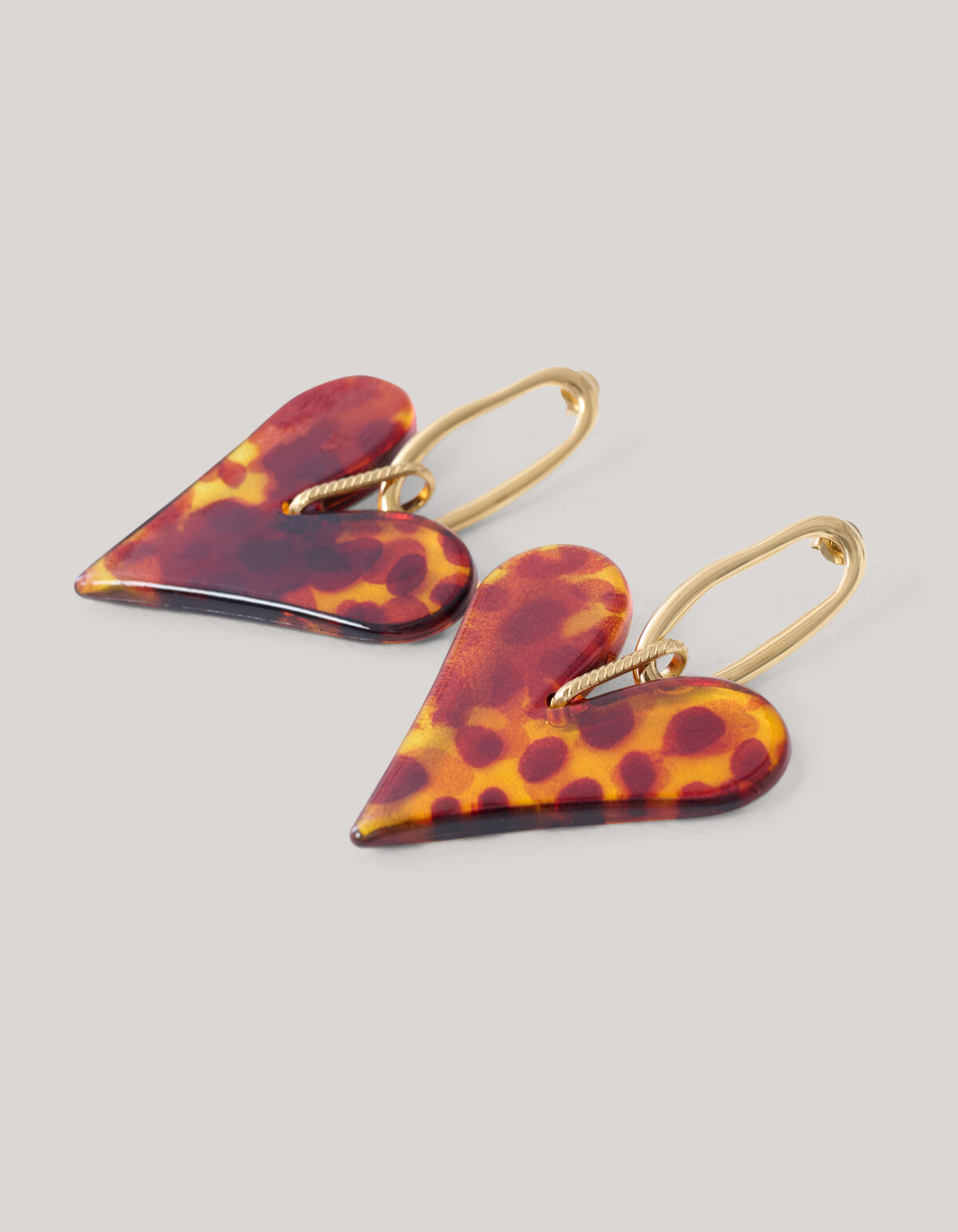 Leopardenherz Ohrringe Gold SHOEBY ACCESSOIRES