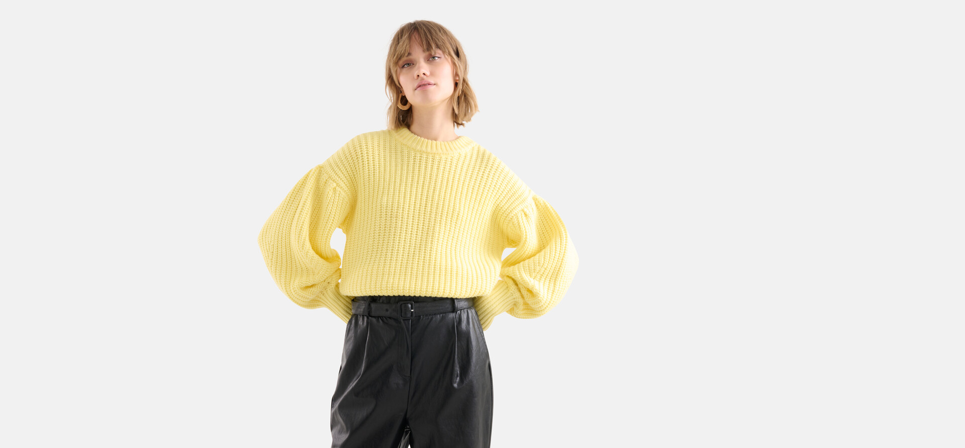 Gelber Strickpullover SHOEBY WOMEN