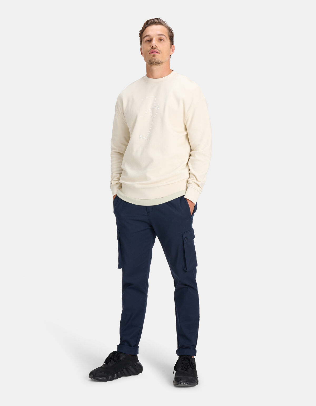 Pullover mit Rundhalsausschnitt Off White SHOEBY MEN