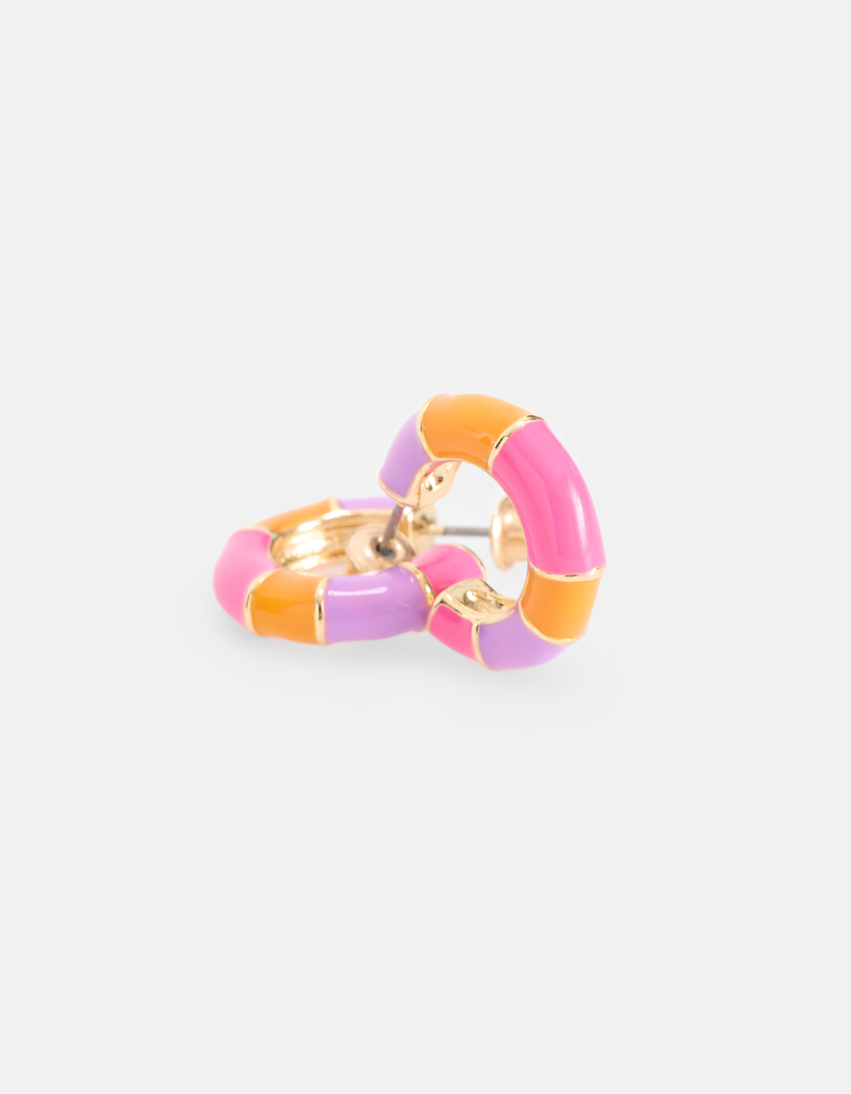 Colorblock-Ohrringe Rosa SHOEBY ACCESSOIRES