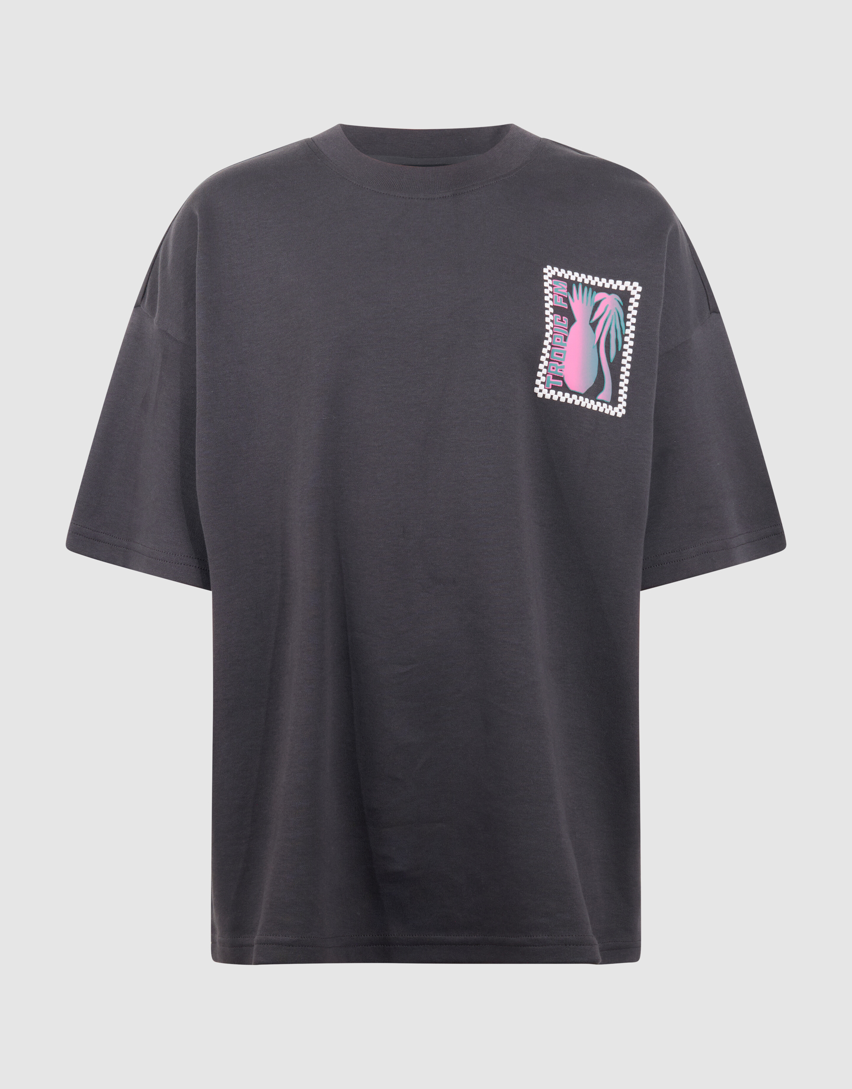 Tropic Artwork T-Shirt Dunkelgrau SHOEBY BOYS