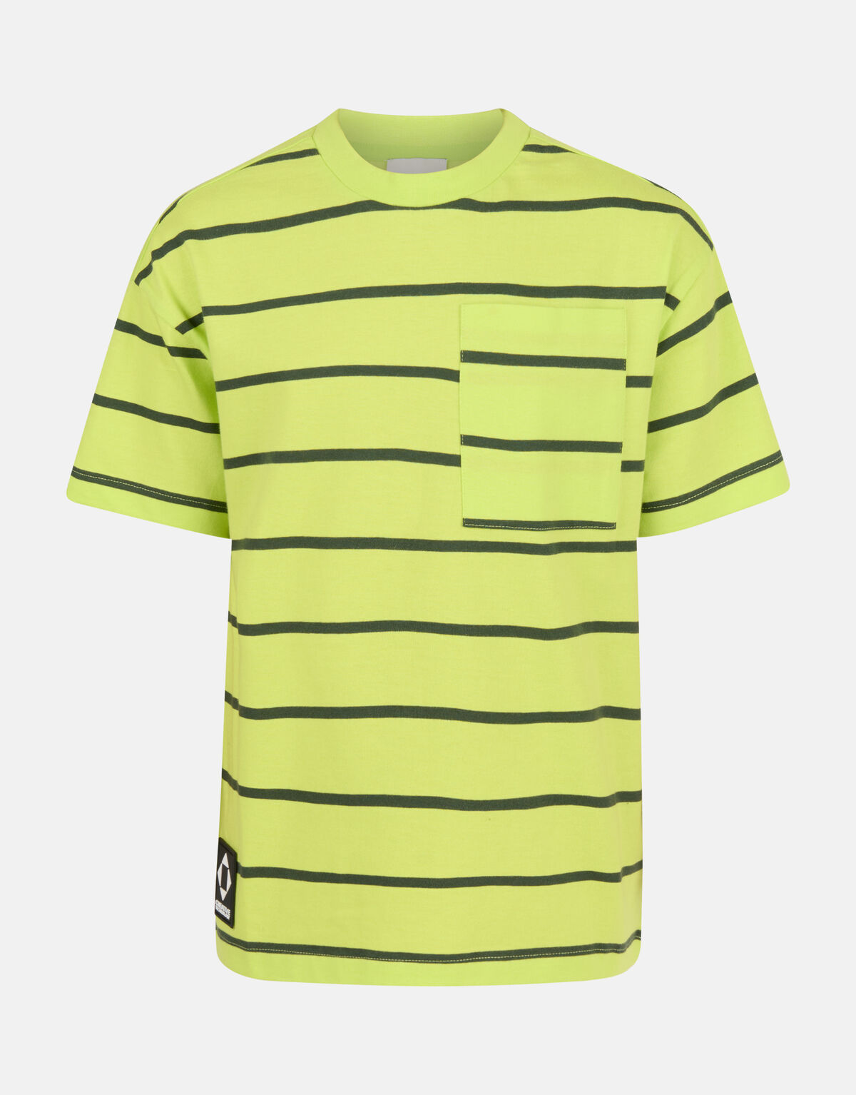 Gestreiftes T-Shirt Lime Green SHOEBY BOYS