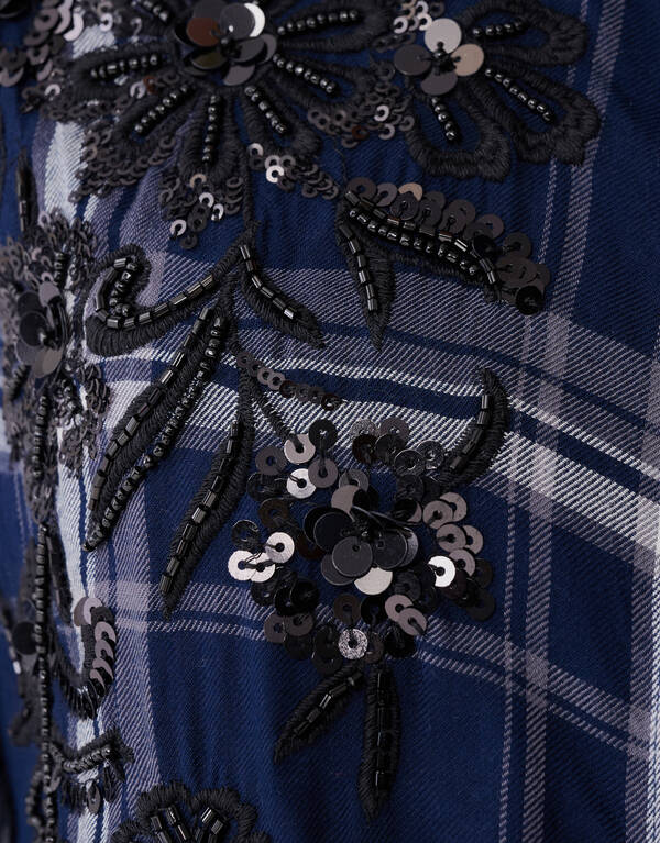 Diamond Beads Bluse Dunkelblau von Mieke SHOEBY WOMEN