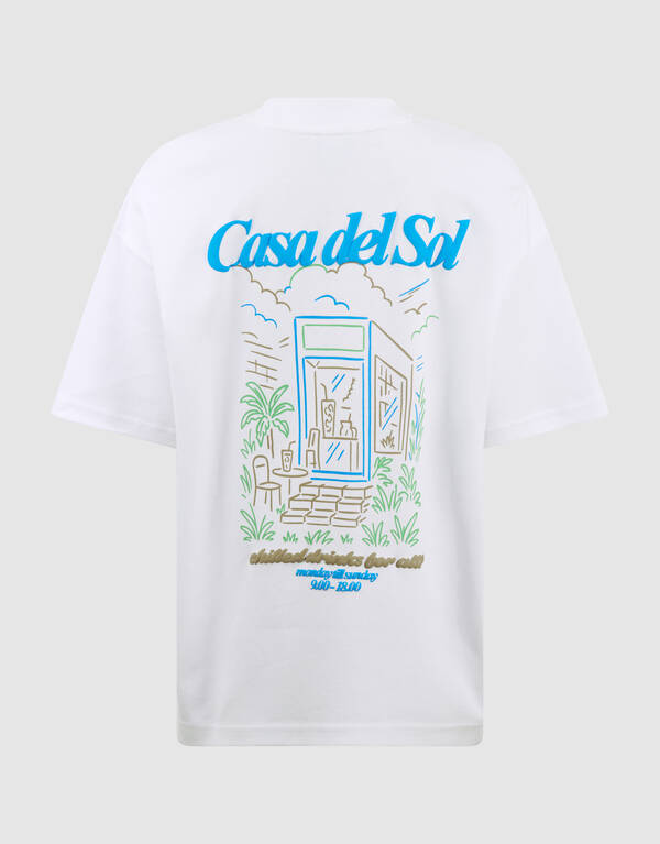 Casa Del Sol Kunst T-Shirt Wei&szlig; SHOEBY BOYS