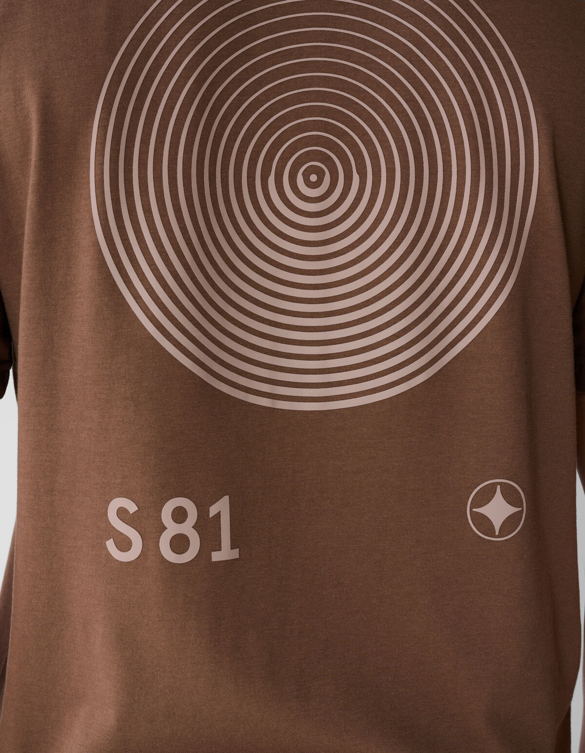 Logo-Kreis-Kunst T-Shirt Braun SHOEBY MEN