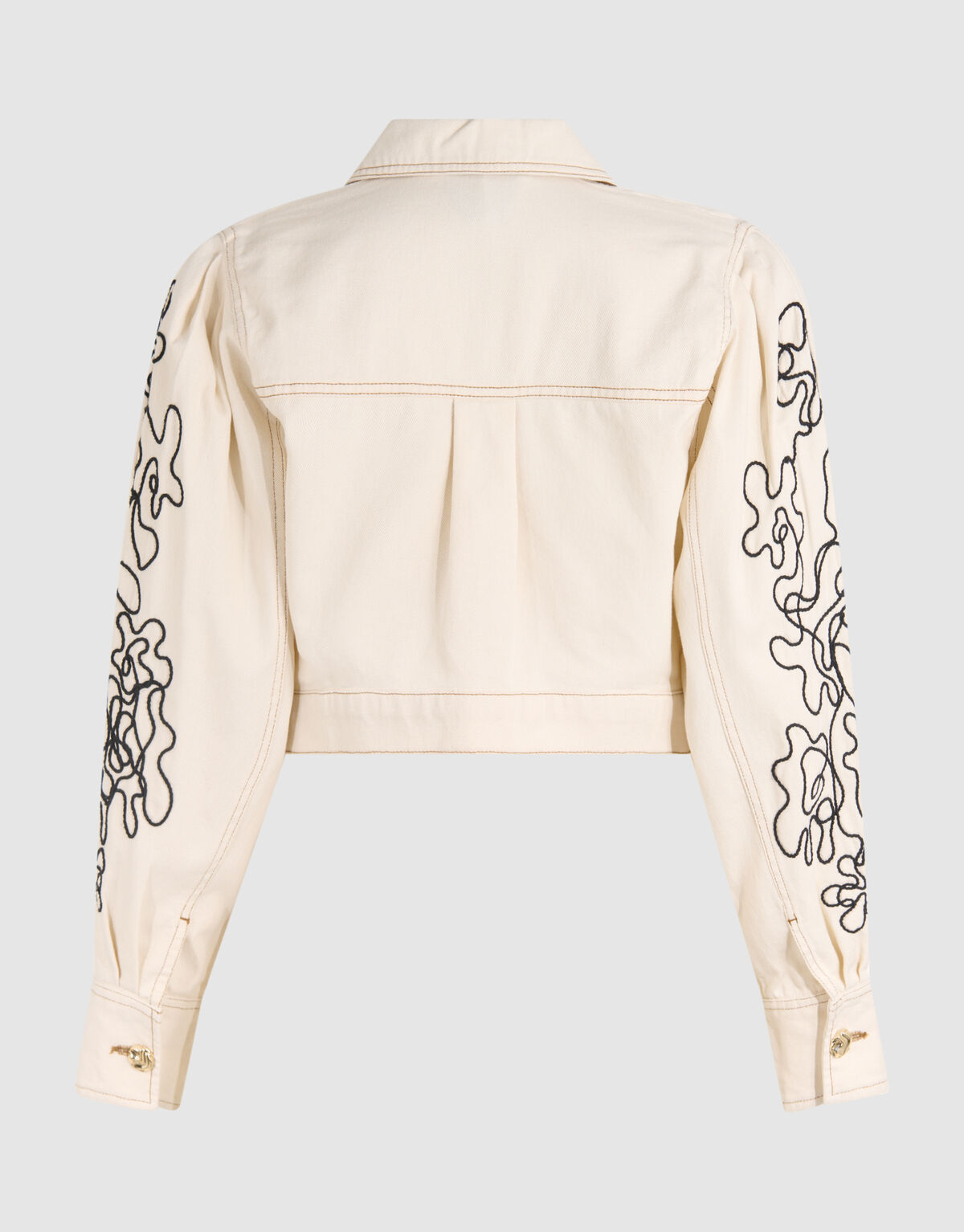 Embroidery Cord Jacket Off White SHOEBY WOMEN