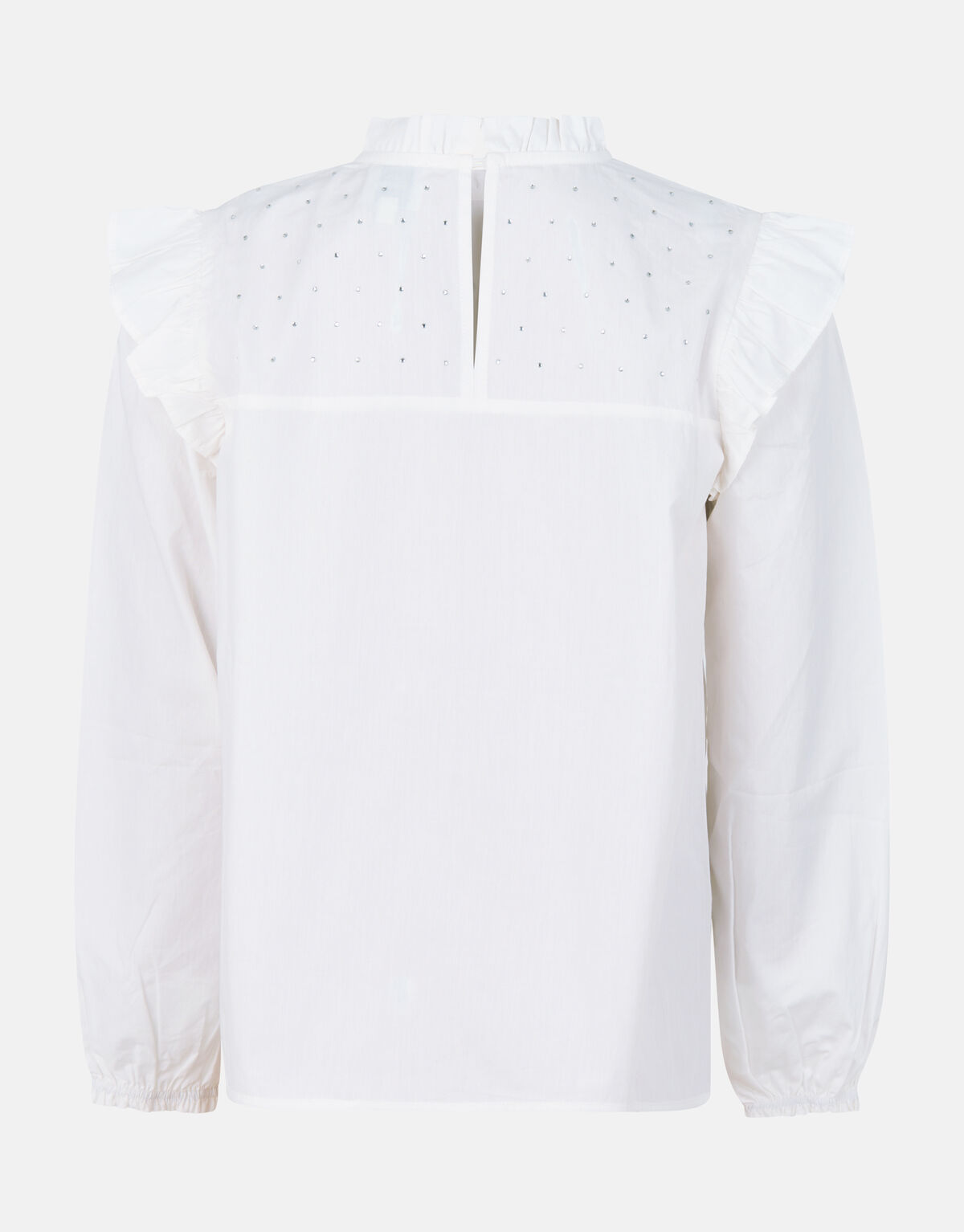 Weiße Bluse mit Strasssteinen SHOEBY GIRLS