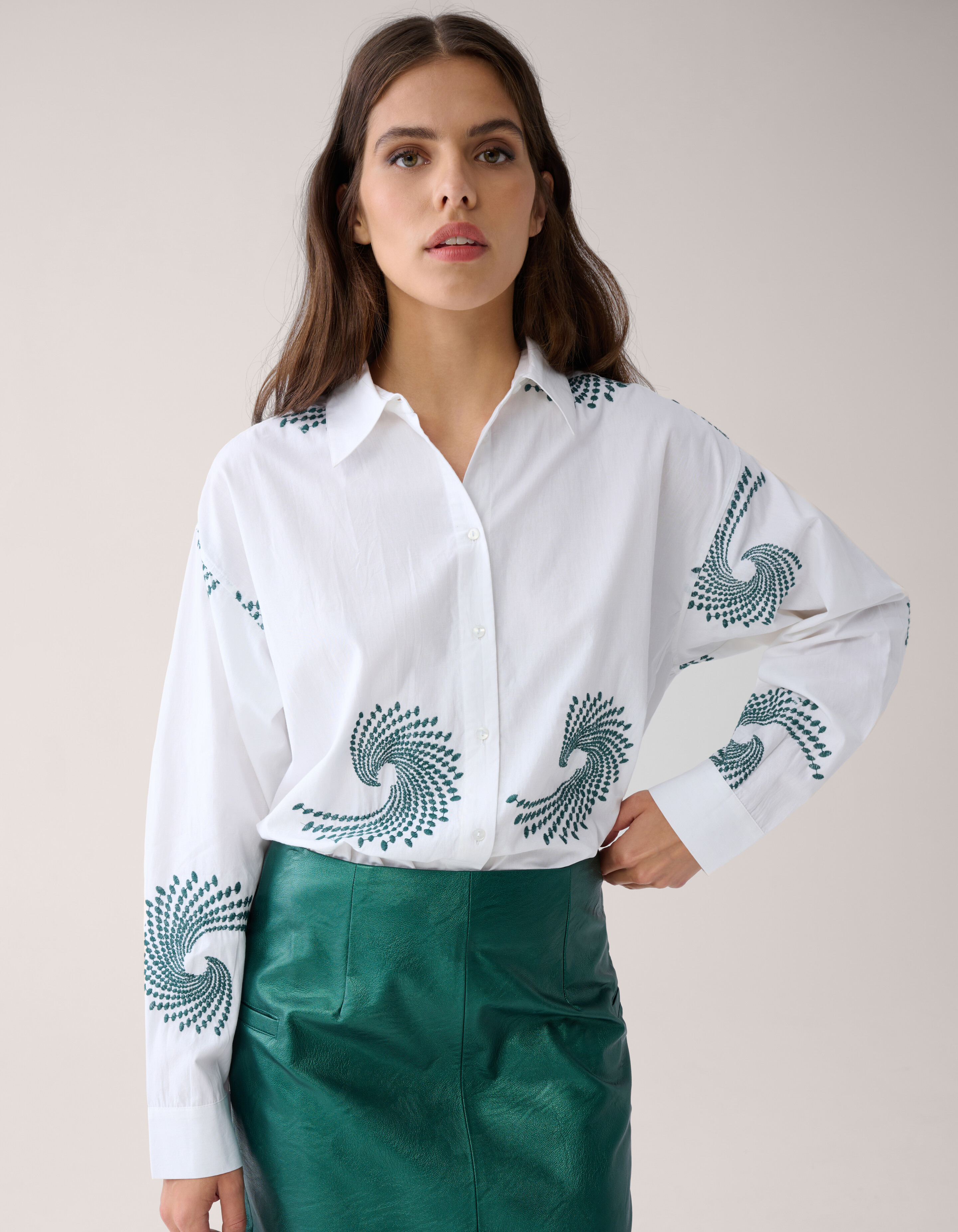 Gestickte Bluse Weiß von Mieke SHOEBY WOMEN