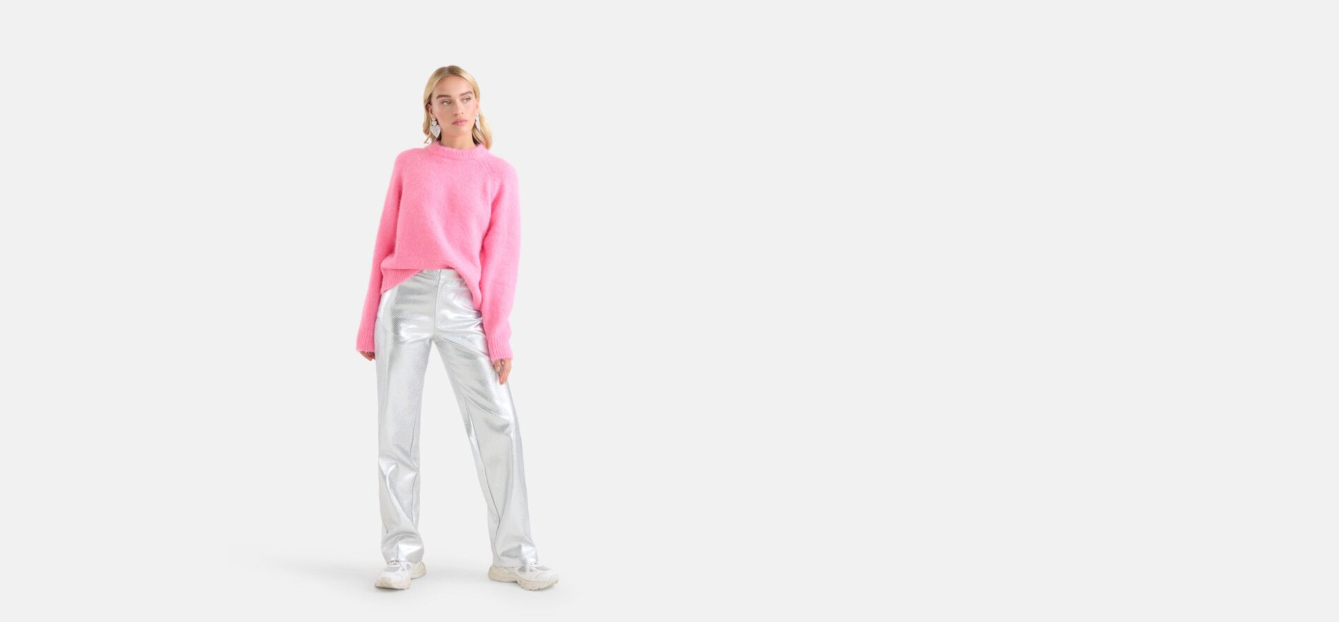 Hose mit Schlangenmuster Silver By Monica SHOEBY WOMEN