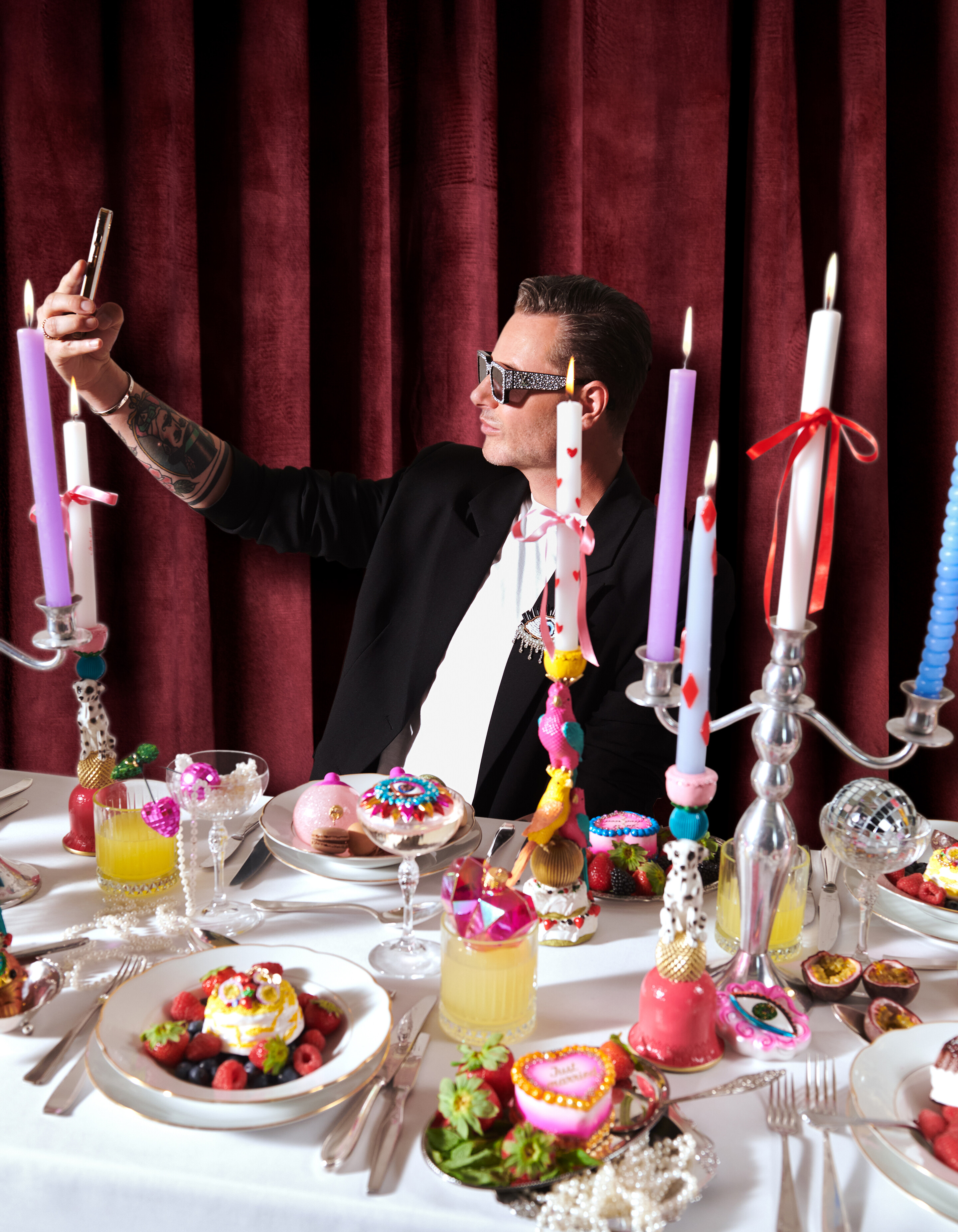 Dalmatiner Weihnachtskugel Wei&szlig;/Schwarz By Fred SHOEBY ACCESSOIRES