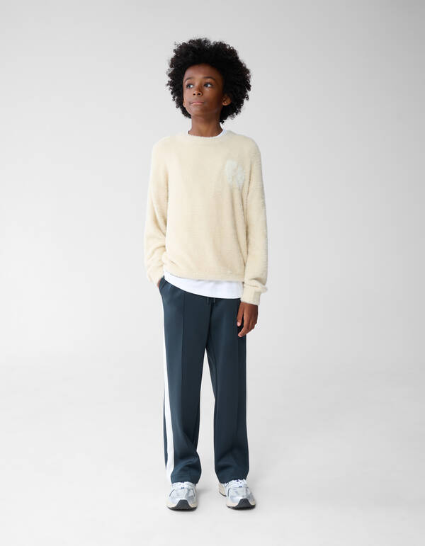 Kunstwerk Strickpullover Sand SHOEBY BOYS