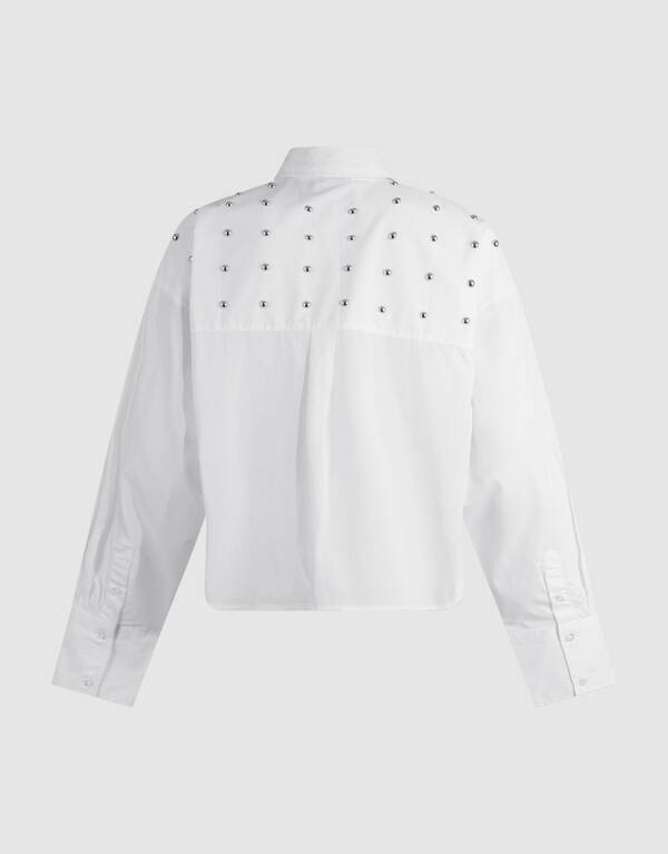 Bluse aus Popeline mit Nieten SHOEBY WOMEN