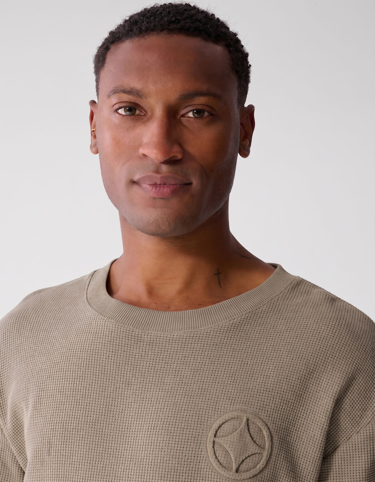 Gr&uuml;nes Waffel-T-Shirt SHOEBY MEN