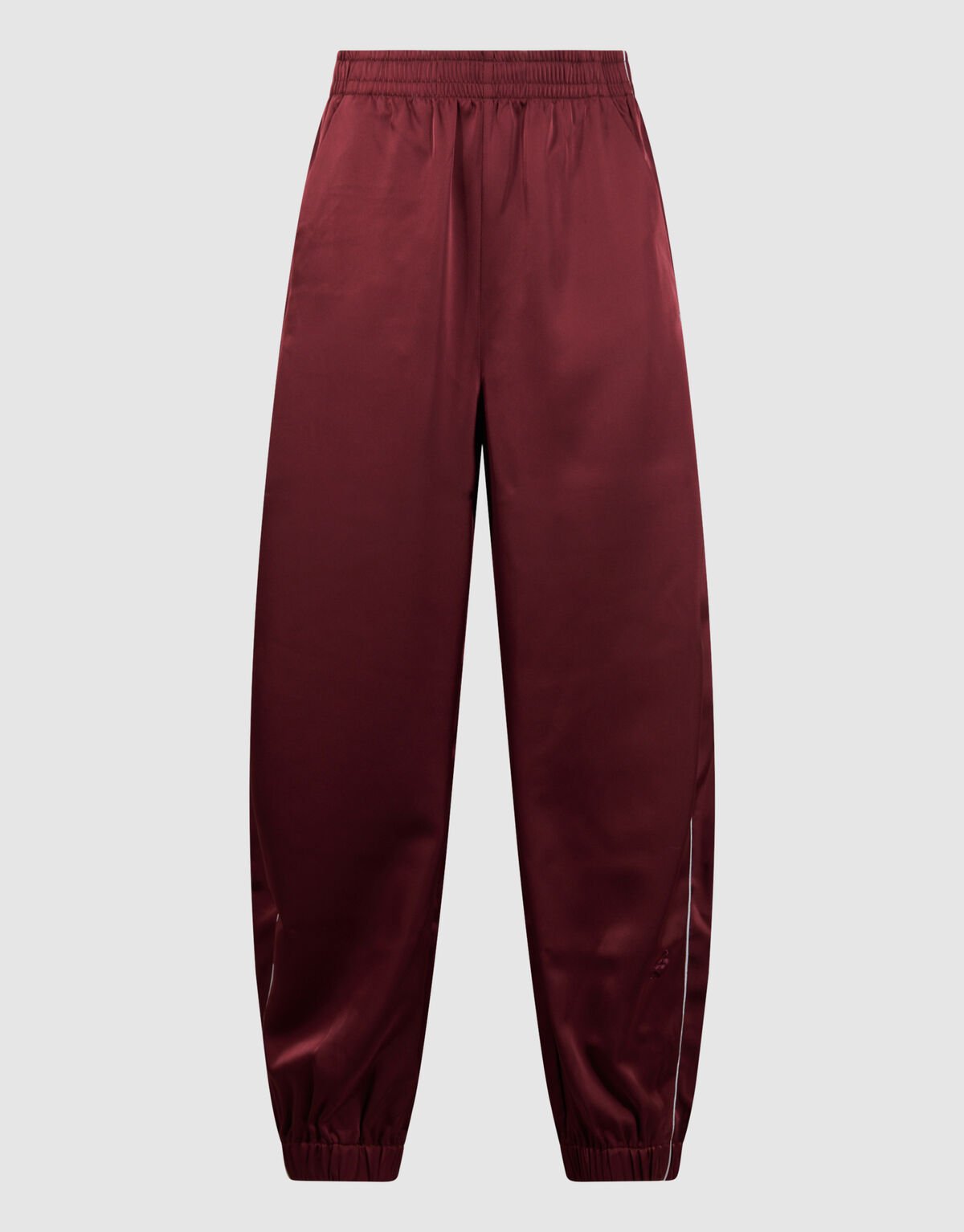 Satin-Kontrast-Jogger Dunkelrot SHOEBY WOMEN