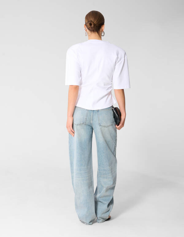 Heavy Barrel Fit Jeans Hellblau SHOEBY WOMEN
