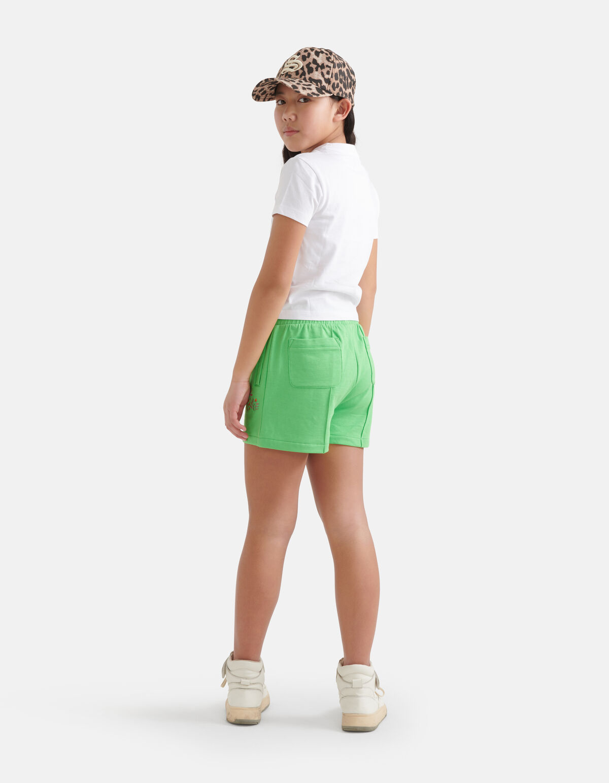 Bestickte Shorts Grün SHOEBY GIRLS