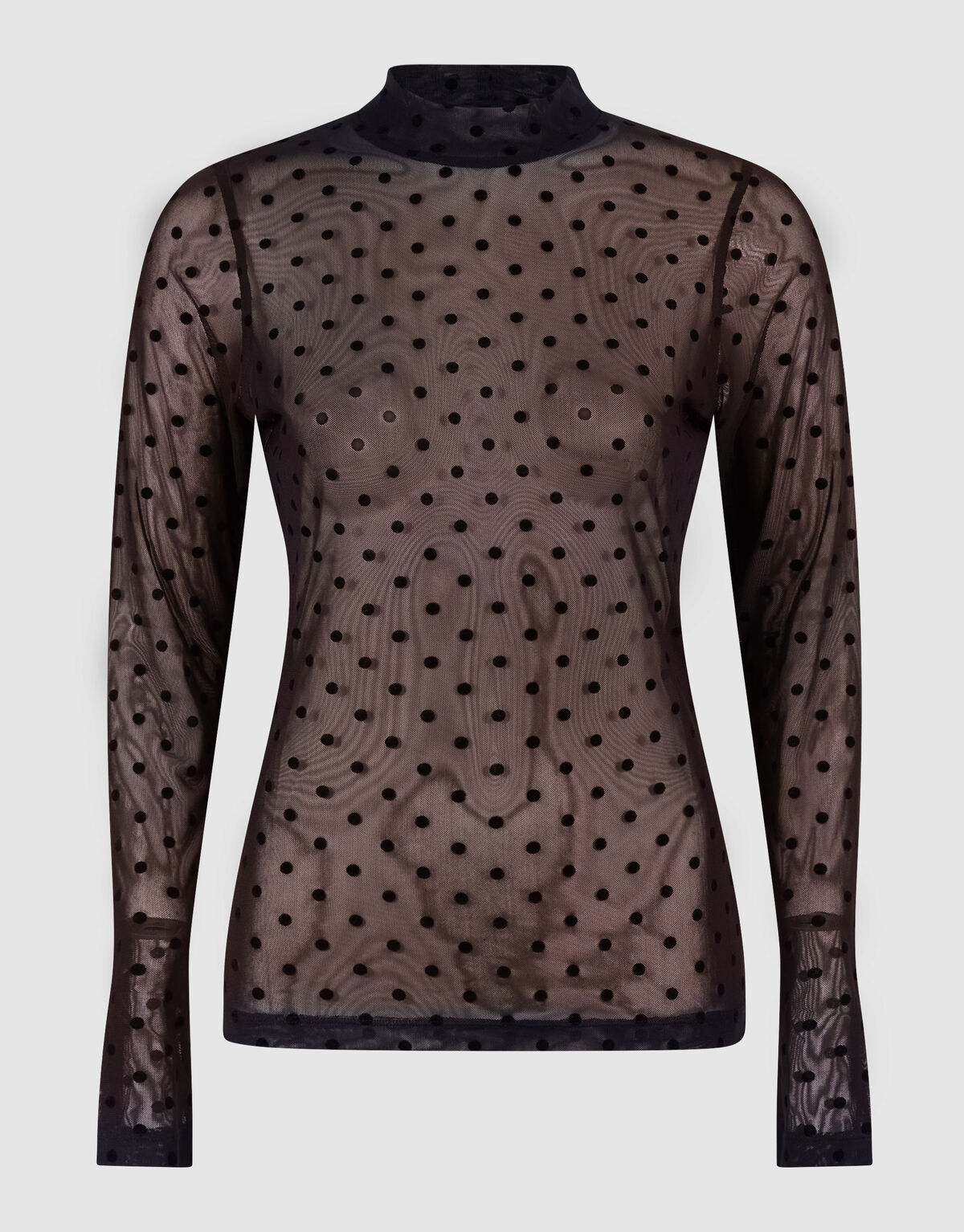 Mesh Punkte Top Schwarz SHOEBY WOMEN