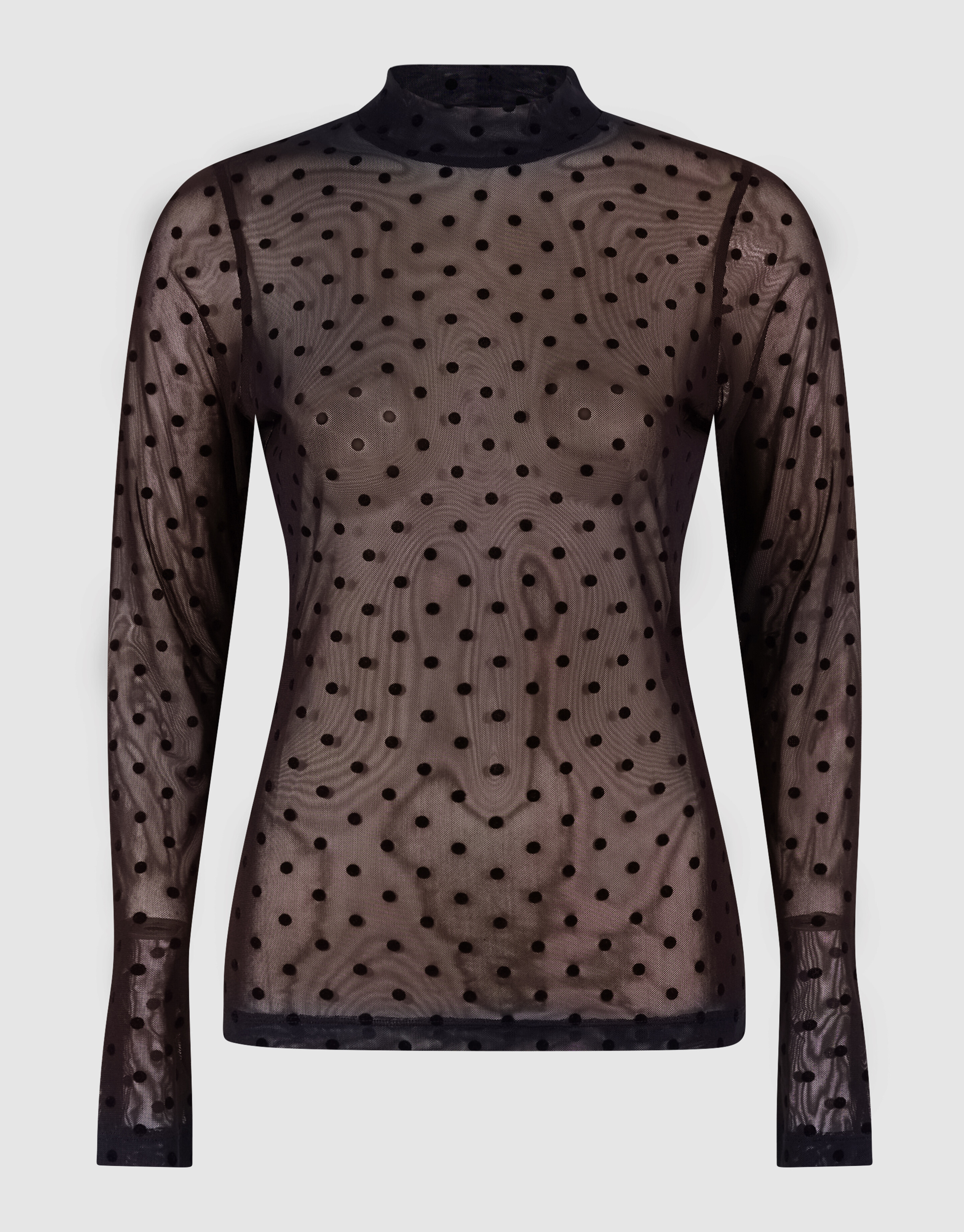 Mesh Punkte Top Schwarz SHOEBY WOMEN
