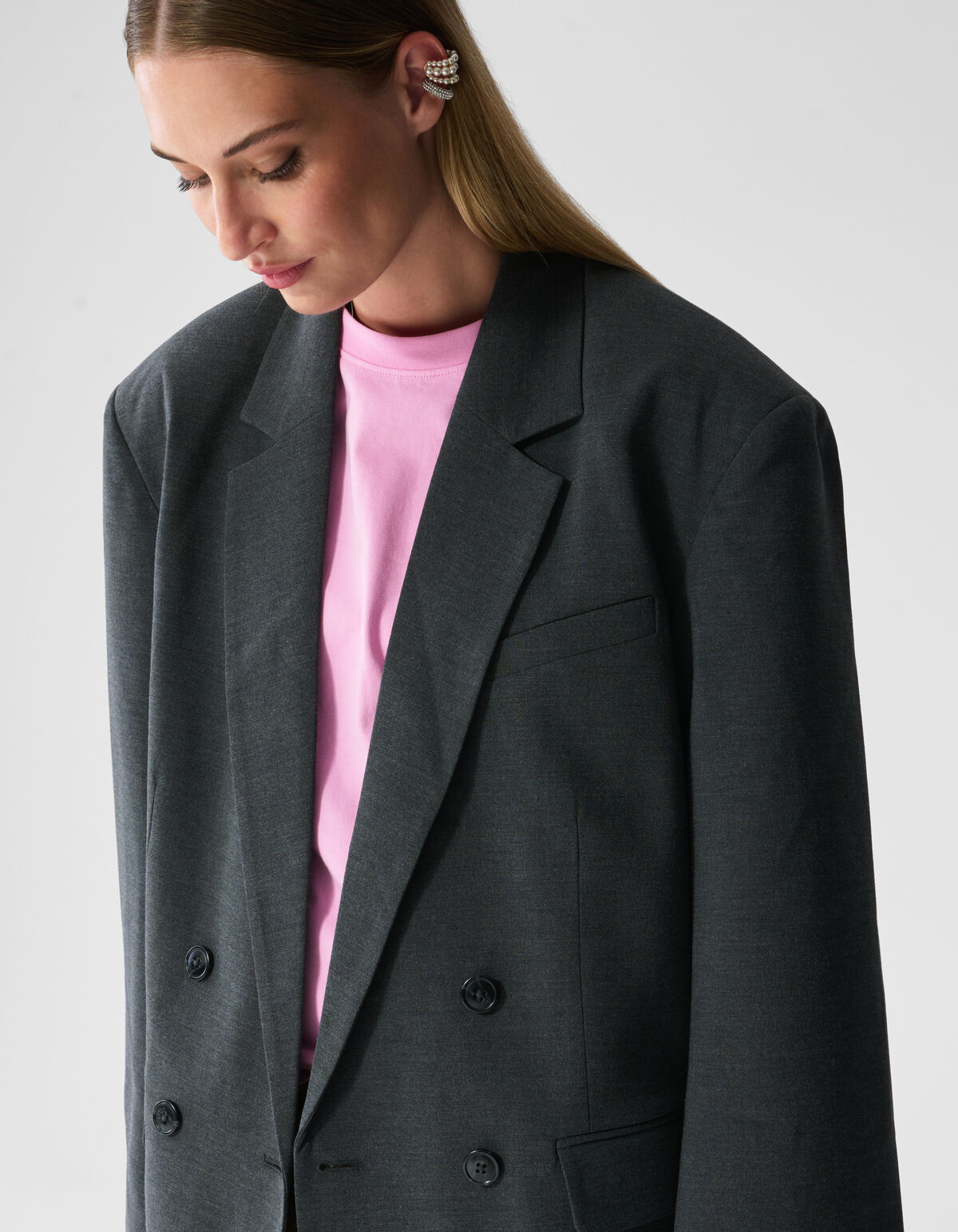 Oversized Blazer Grau SHOEBY WOMEN