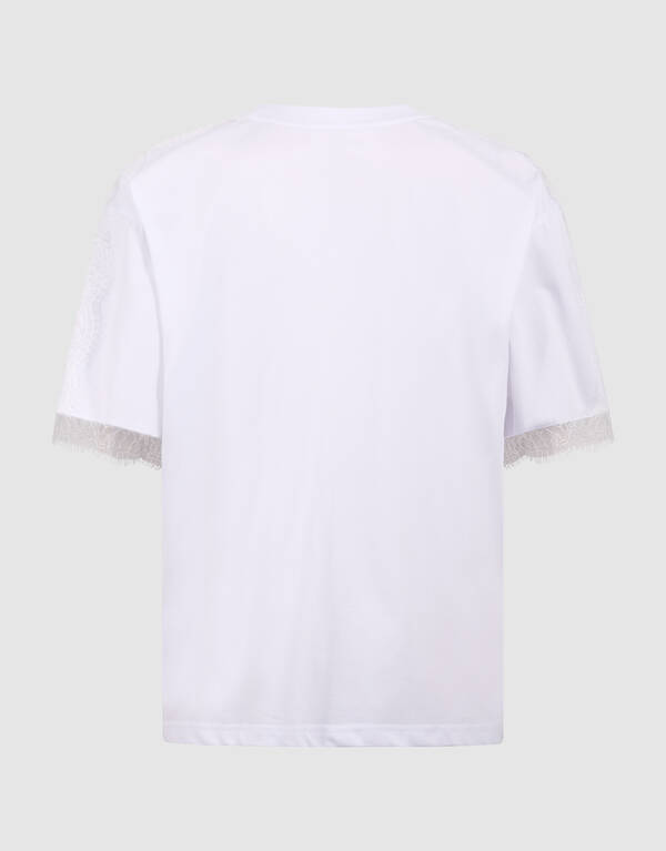 Kanten T-Shirt Wei&szlig; SHOEBY WOMEN