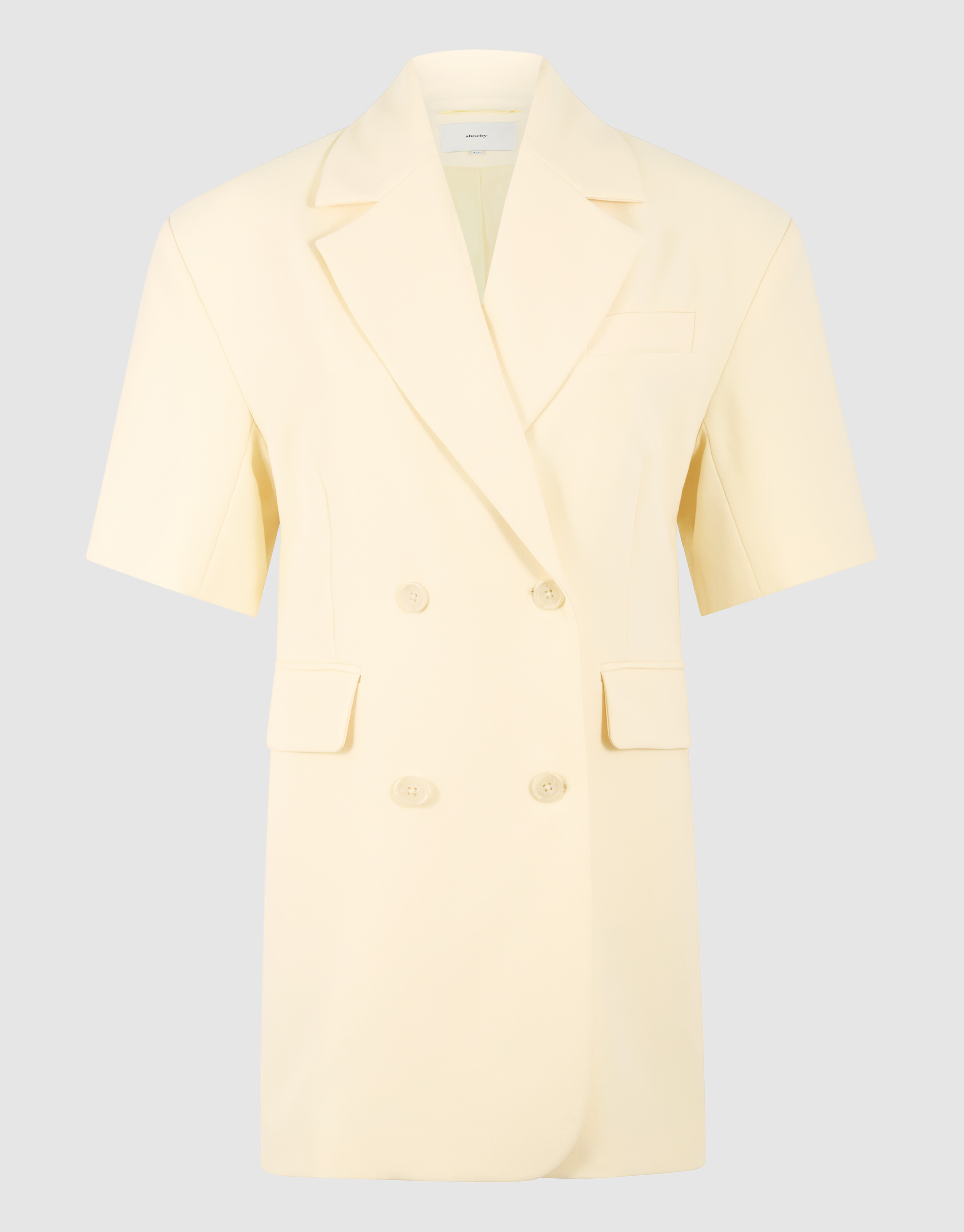 Kurzarmblazer Kleid Hellgelb SHOEBY WOMEN