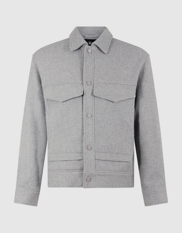 Wollmix-Jacke Grau SHOEBY MEN