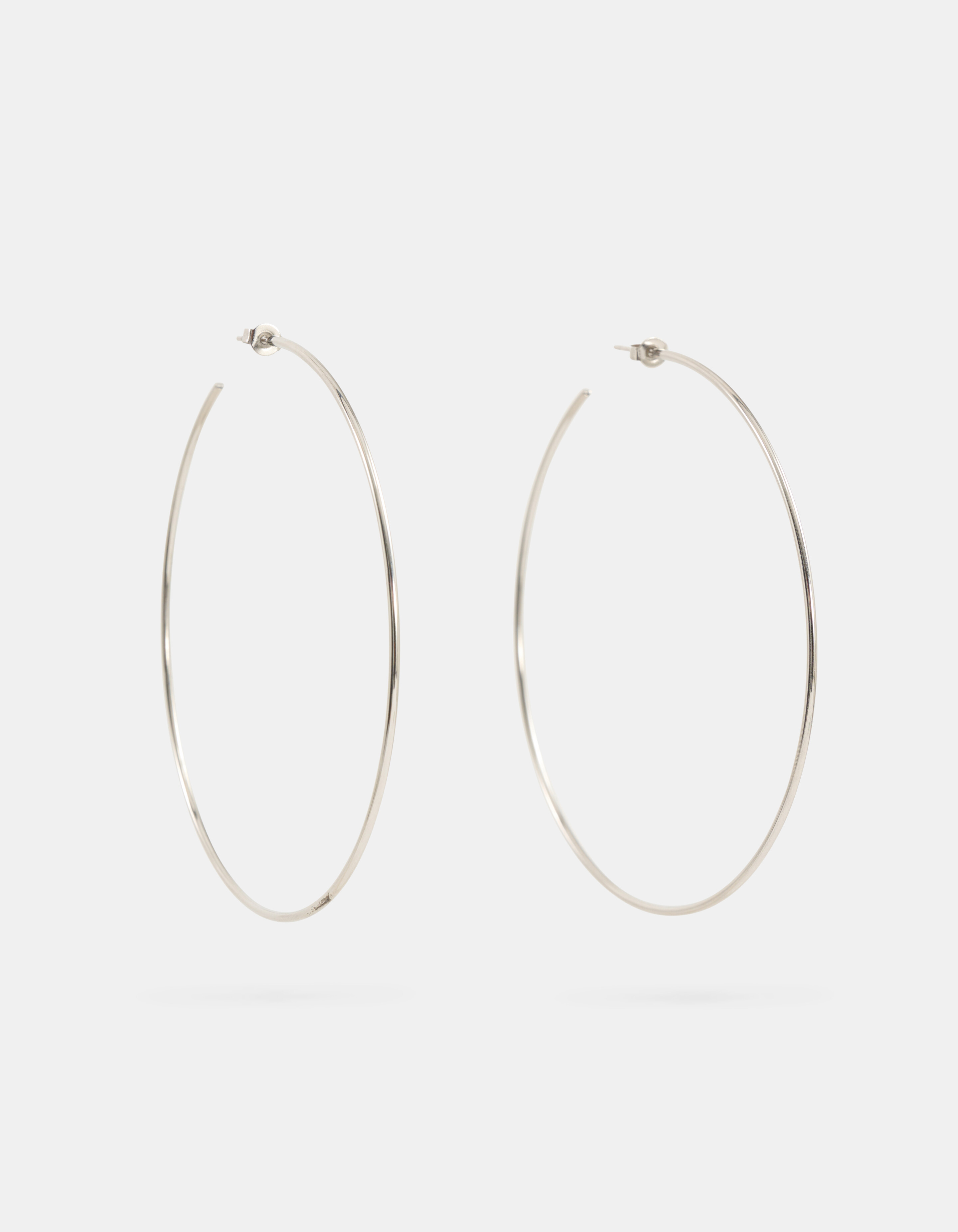 Grote Hoop Oorbellen Zilver By Monica SHOEBY ACCESSOIRES