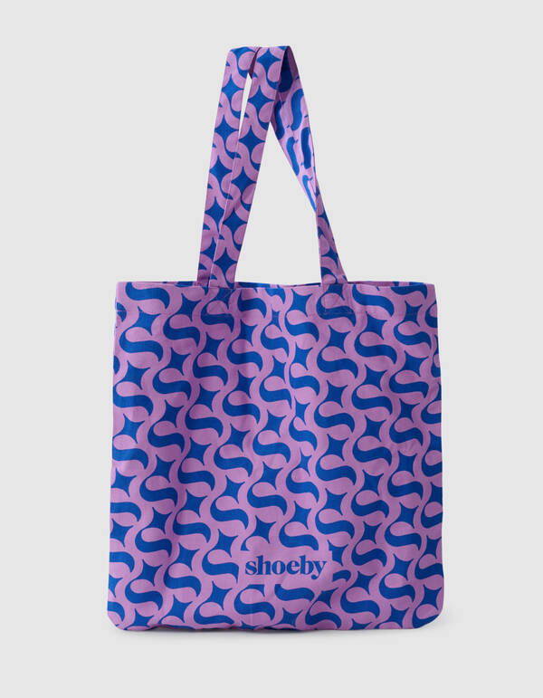 Shoeby Logo Shopper Blau/Lila SHOEBY ACCESSOIRES