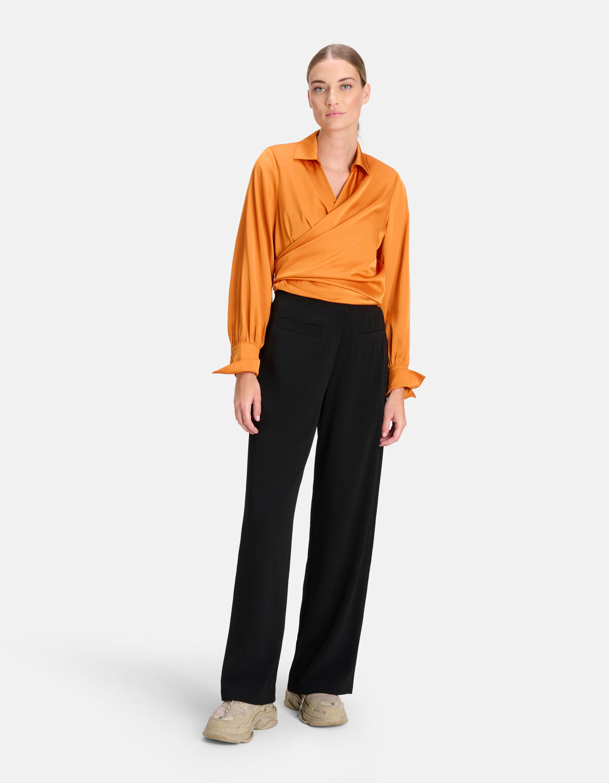 Satin-Bluse Orange By Mieke SHOEBY WOMEN