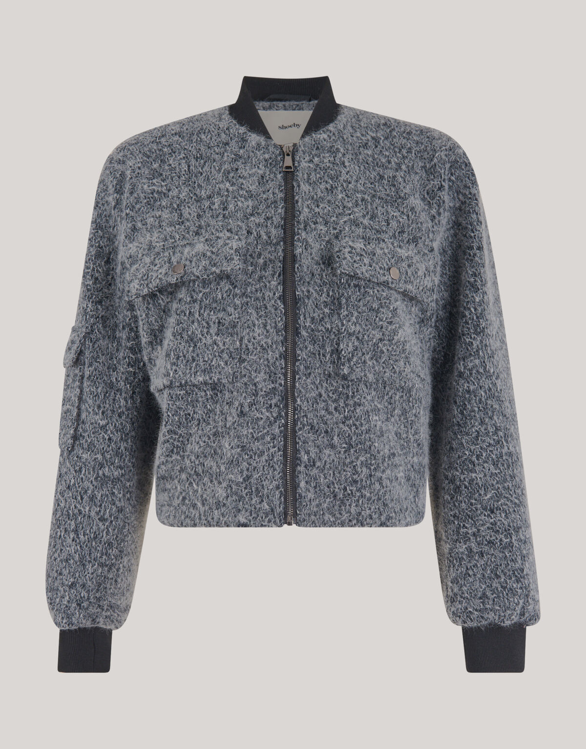 Tweed-Jacke Grau SHOEBY WOMEN