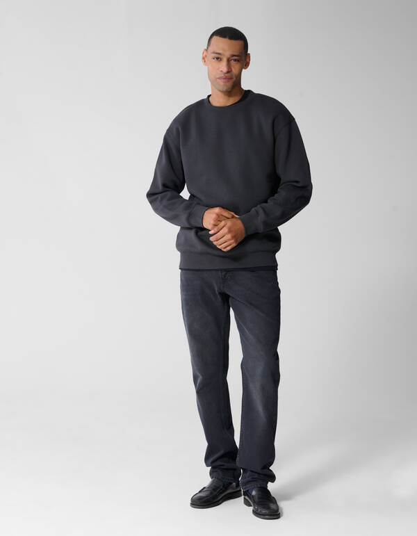 Crewneck Pullover Dunkelgrau SHOEBY MEN