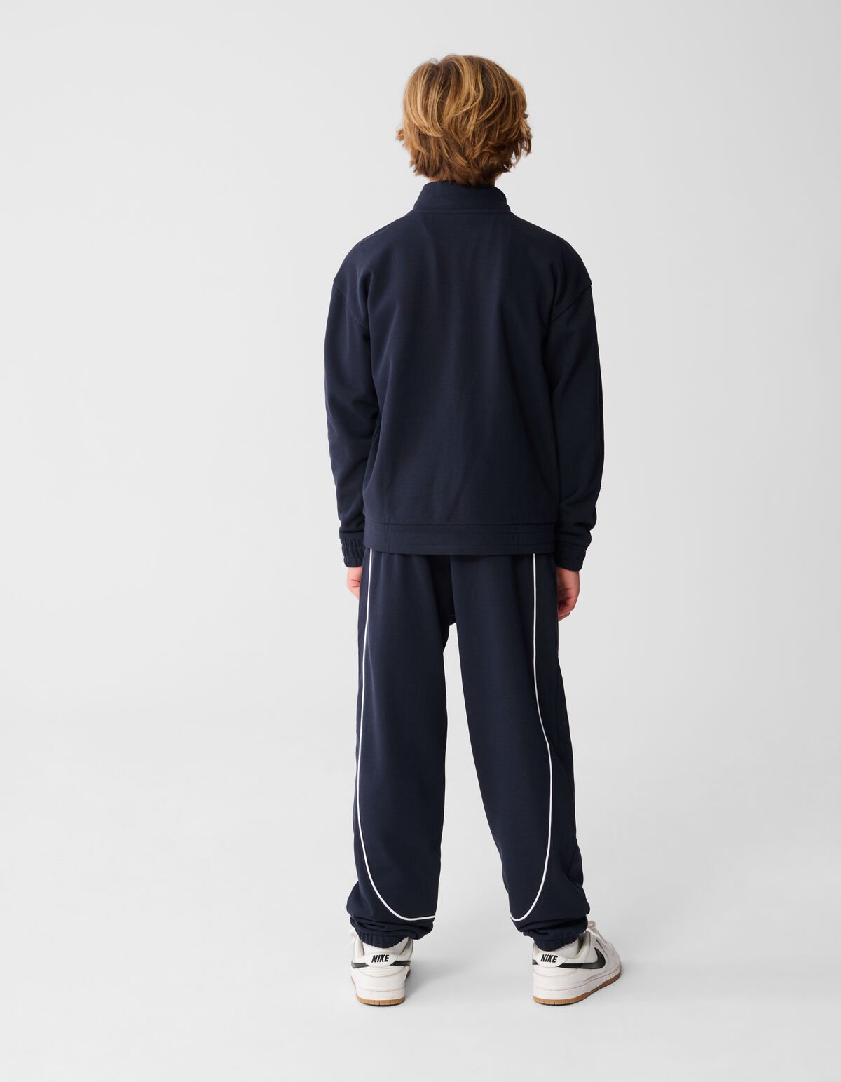 Dunkelblaue Jacke mit weichem Reißverschluss SHOEBY BOYS