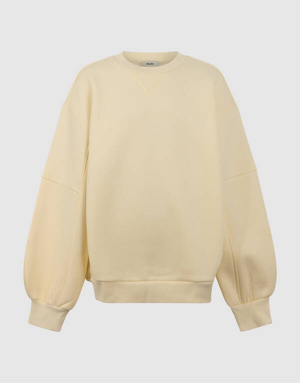 Gro&szlig;er &Auml;rmel Pullover Hellgelb SHOEBY GIRLS