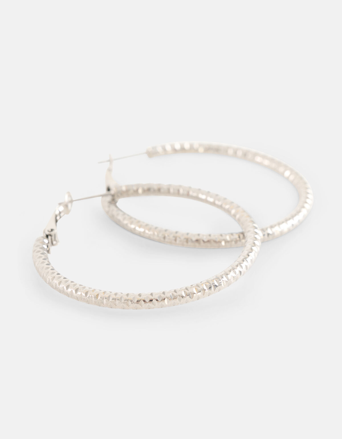 Große Hoops Ohrringe Silber SHOEBY ACCESSOIRES