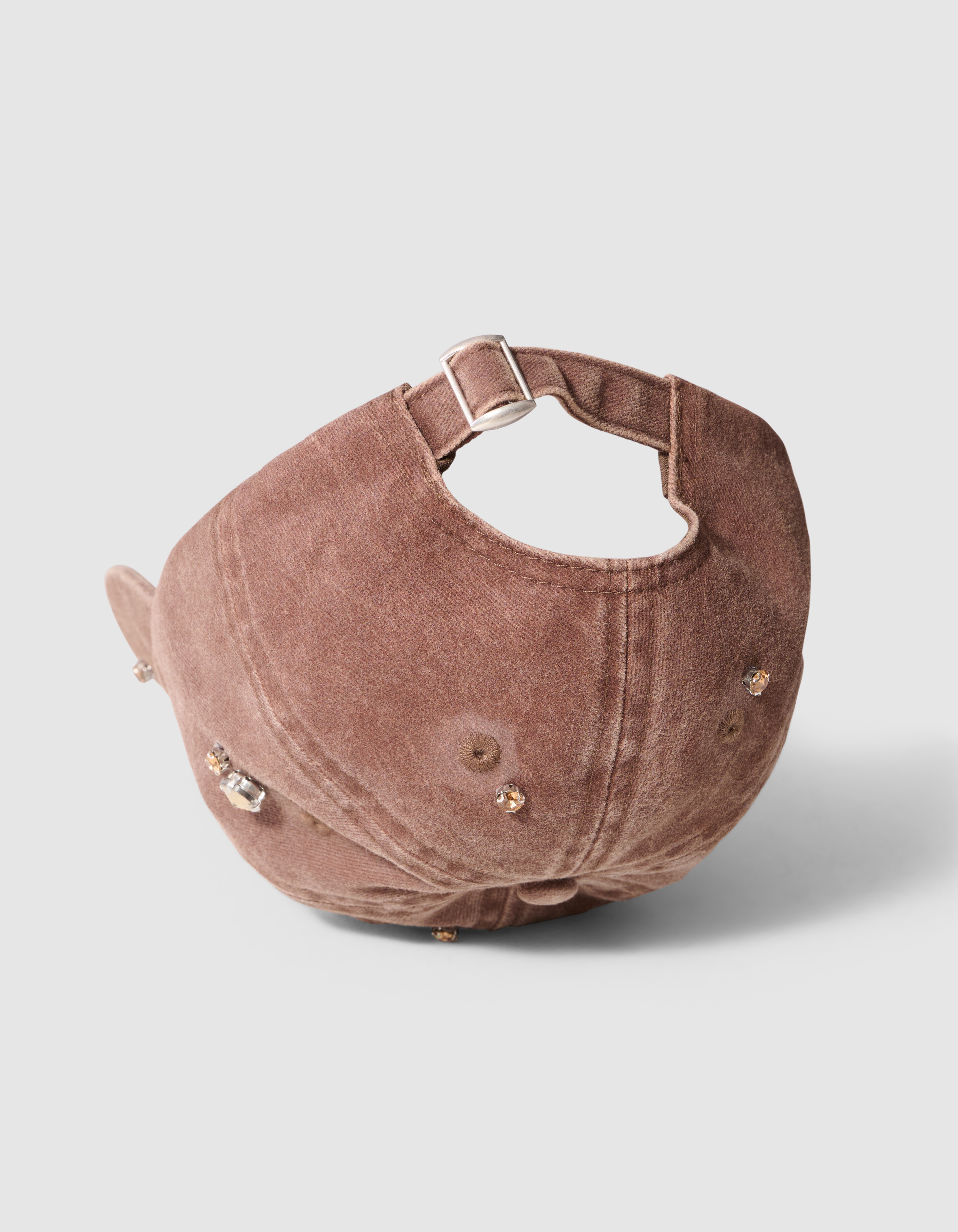 Washed Rhinestone Cap Braun SHOEBY ACCESSOIRES