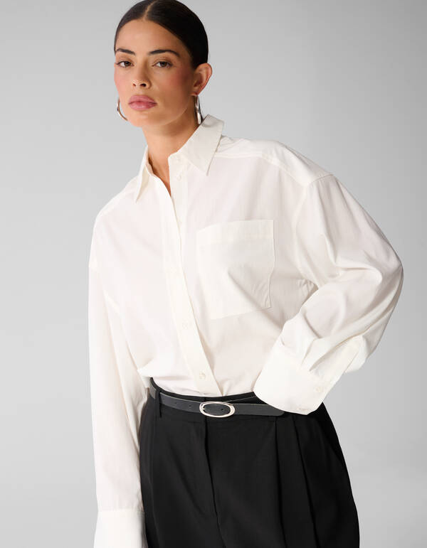 Oversized Bluse Wei&szlig; By Anna SHOEBY WOMEN