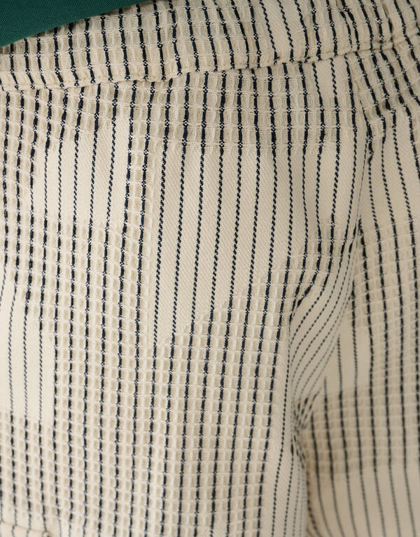 Waffle Stripe Short Off-White SHOEBY BOYS