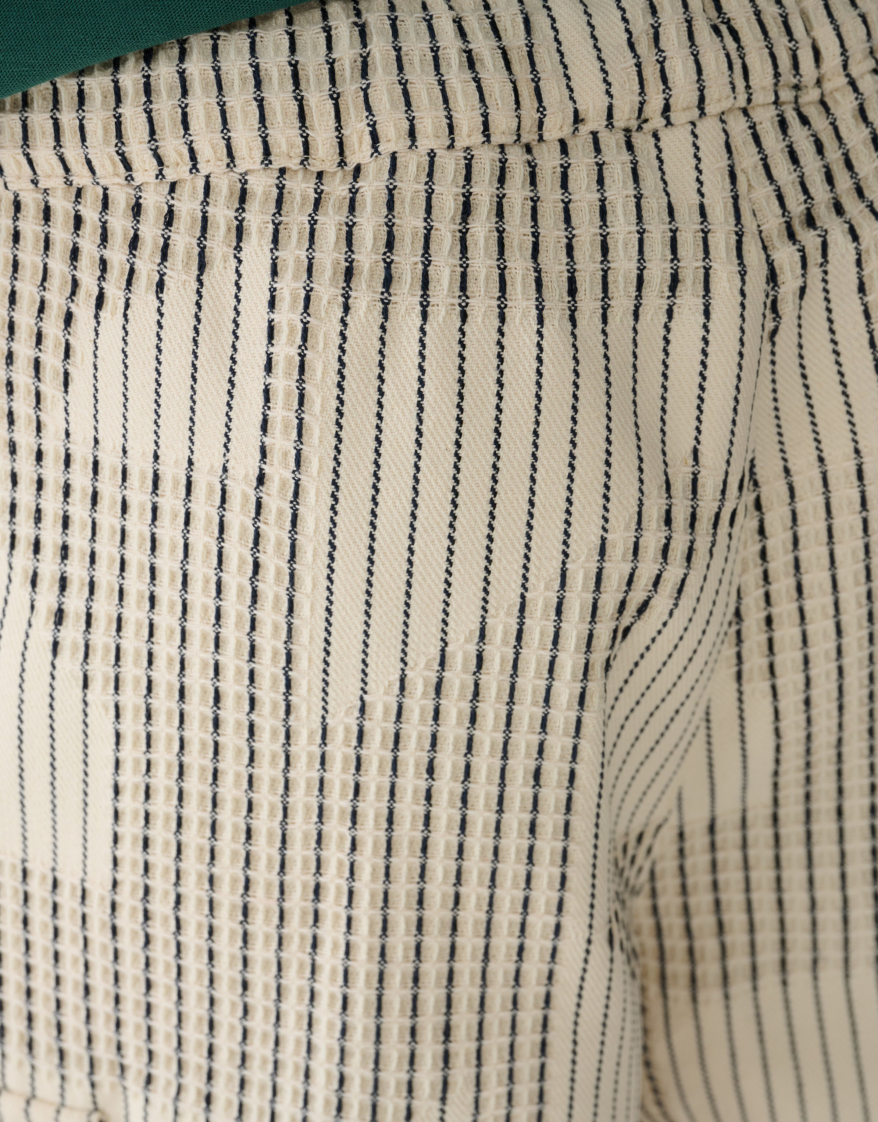 Waffle Stripe Short Off-White SHOEBY BOYS